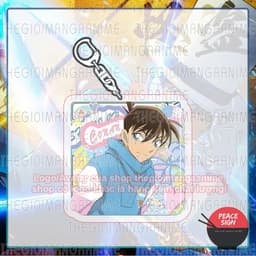 (mua 1 tặng 1) (STICKERS) Móc khóa DETECTIVE CONAN Thám Tử Lừng Danh in hình anime chibi mica trong acrylic 4