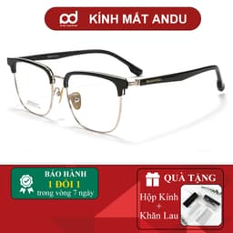 Gọng kính cận thời trang nam nữ NARO EYEWEAR dáng nửa viền vuông chất liệu TITAN cao cấp 51AD010 1