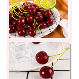 2 quả cherry loại đẹp phụ kiện chụp ảnh trang trí 2