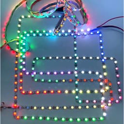 LED FULL MÀU ZÍCH ZẮC S ARGB NEOPIXEL WS2812B WS2815 RỘNG 8MM 60LED 84LED DÂY 1 MÉT ĐIỆN ÁP 5V 12v 6