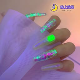 Nhũ vảy cá màu neon dạ quang siêu sáng đẹp trang trí móng cực HOT [ NAILS SUPPLY ] 5