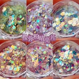 Nhũ vảy cá màu neon dạ quang siêu sáng đẹp trang trí móng cực HOT [ NAILS SUPPLY ] 7