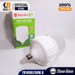Bóng đèn LED BULB trụ 50W ánh sáng trắng Rạng Đông chính hãng bảo hành 2 năm đổi mới 3