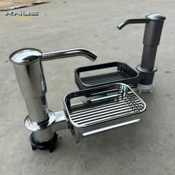 Bộ đầu bơm nước rửa chén, Hút dầu rửa bát, Vòi nhấn nước rửa chén KNUS - Bảo hành 24 tháng 8