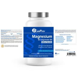 Hỗ trợ chức năng cơ, sức mạnh xương, thư giãn với CanPrev Magnesium Biglycinate 80mg Ultra Gentle 2