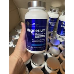 Hỗ trợ chức năng cơ, sức mạnh xương, thư giãn với CanPrev Magnesium Biglycinate 80mg Ultra Gentle 5