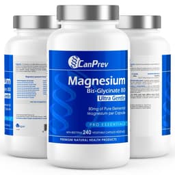 Hỗ trợ chức năng cơ, sức mạnh xương, thư giãn với CanPrev Magnesium Biglycinate 80mg Ultra Gentle 1