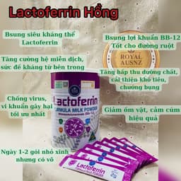 [T1/2028] Sữa Lactoferrin Hồng Formula Milk Powder Bifidobacteriumanimalis (Bb-12) tăng đề kháng 3