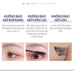 [ BBIA ] Mascara Bbia Never Die Mascara Slim 01 Black Fit 7g Chuốt Mi Làm Dày Mi , Chống Trôi chính hãng DOLLYCOSMETICS 5