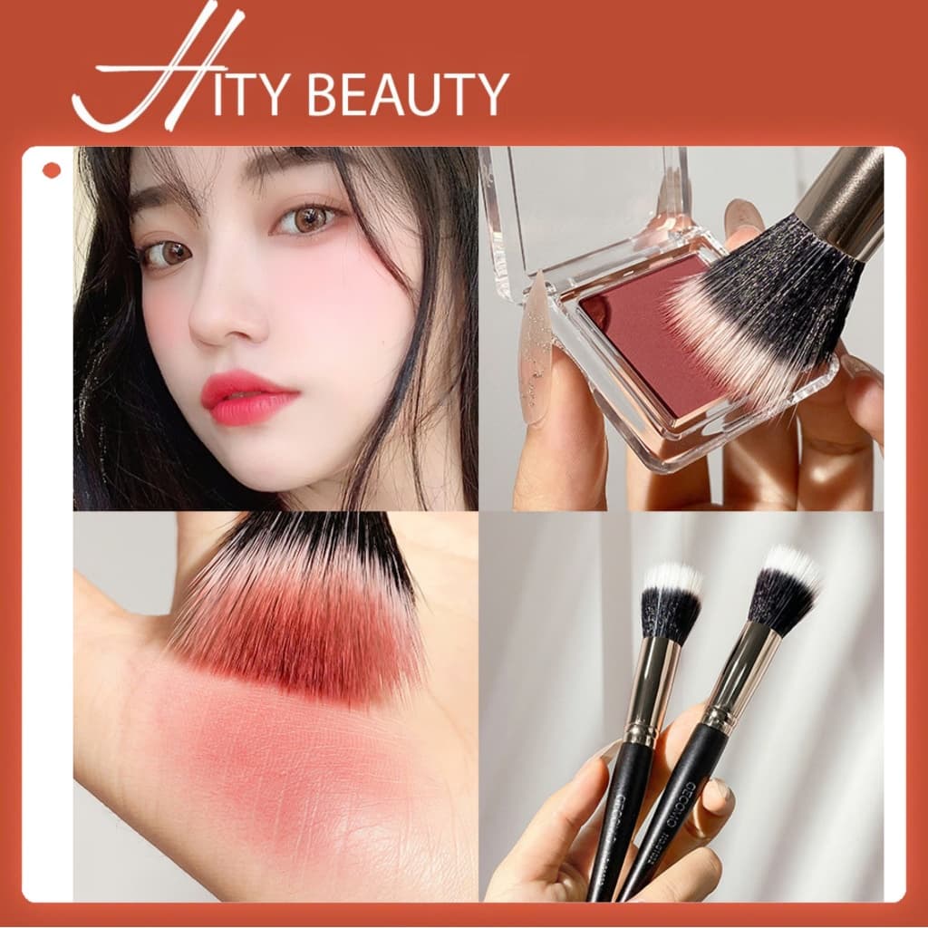 Cọ má hồng GECOMO đầu tròn lông mềm mịn - Hity Beauty