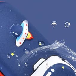 Hộp bút 3D trẻ em, hộp đựng bút cho bé trai học sinh cỡ lớn hình phi hành gia in nổi dễ thương 6