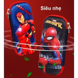 Hộp bút 3D trẻ em, hộp đựng bút cho bé trai học sinh cỡ lớn hình phi hành gia in nổi dễ thương 7