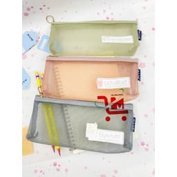 Túi Đựng Bút Dạng Lưới/Ví Lưới, Túi Lưới Màu Sắc Nhã Nhặn, Gọn Gàng, Tiện Lợi, Có Khoá Kéo (Giao Màu Ngẫu Nhiên) 3