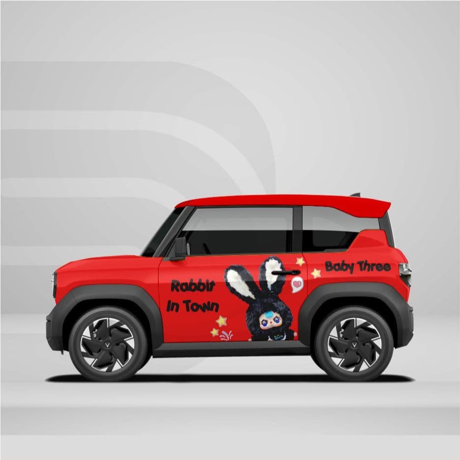 [HỎA TỐC] Sticker Tem Dán Decal Xe VF3 Hình Babythree In Hình Theo Yêu Cầu IB Shop Temxe.Net