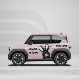 [HỎA TỐC] Sticker Tem Dán Decal Xe VF3 Hình Babythree In Hình Theo Yêu Cầu IB Shop Temxe.Net 3