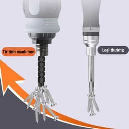 Bộ tô vít trợ lực đa năng 12 đầu Tua vít tự động đảo chiều thép CRV siêu cứng có thể điều chỉnh 4