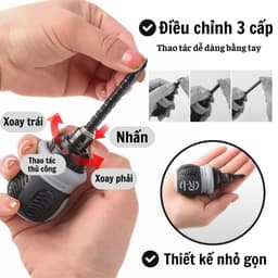 Bộ tô vít trợ lực đa năng 12 đầu Tua vít tự động đảo chiều thép CRV siêu cứng có thể điều chỉnh 3