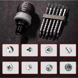 Bộ tô vít trợ lực đa năng 12 đầu Tua vít tự động đảo chiều thép CRV siêu cứng có thể điều chỉnh 8
