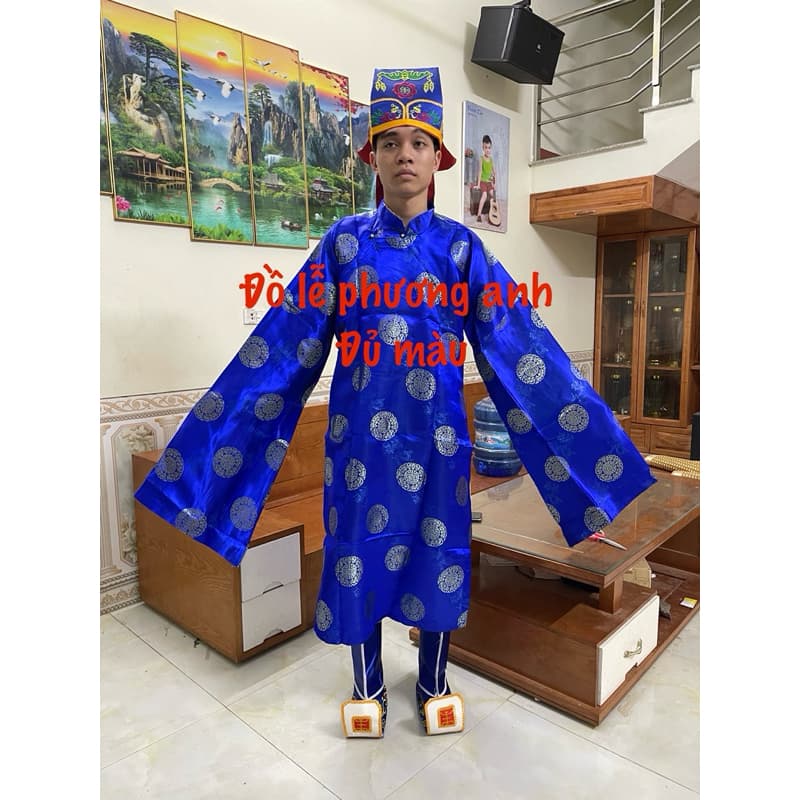 FEESHIP ÁO TẾ LỄ, ÁO DÂNG HƯƠNG ÁO CÚNG ĐÌNH NAM NỮ HÀNG GẤM THƯỢNG HẢI CAO CẤP giá rẻ