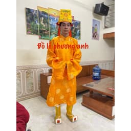 FEESHIP ÁO TẾ LỄ, ÁO DÂNG HƯƠNG ÁO CÚNG ĐÌNH NAM NỮ HÀNG GẤM THƯỢNG HẢI CAO CẤP giá rẻ 2