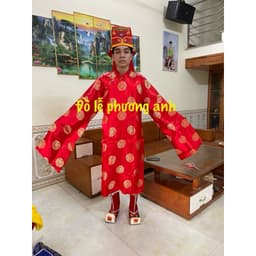 FEESHIP ÁO TẾ LỄ, ÁO DÂNG HƯƠNG ÁO CÚNG ĐÌNH NAM NỮ HÀNG GẤM THƯỢNG HẢI CAO CẤP giá rẻ 5