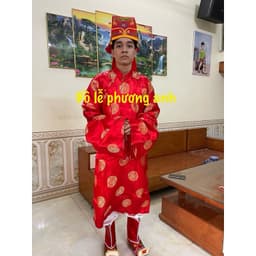 FEESHIP ÁO TẾ LỄ, ÁO DÂNG HƯƠNG ÁO CÚNG ĐÌNH NAM NỮ HÀNG GẤM THƯỢNG HẢI CAO CẤP giá rẻ 7