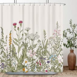 Rèm nhà tắm chống thấm nước DUYHUE, kích thước 1m8 x 1m8 chất liệu vải chống thấm 4