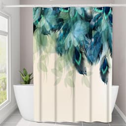 Rèm nhà tắm chống thấm nước DUYHUE, kích thước 1m8 x 1m8 chất liệu vải chống thấm 2