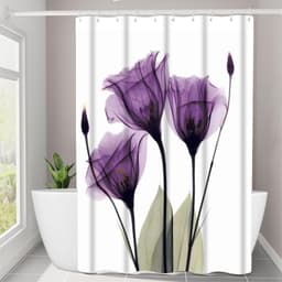Rèm nhà tắm chống thấm nước DUYHUE, kích thước 1m8 x 1m8 chất liệu vải chống thấm 1