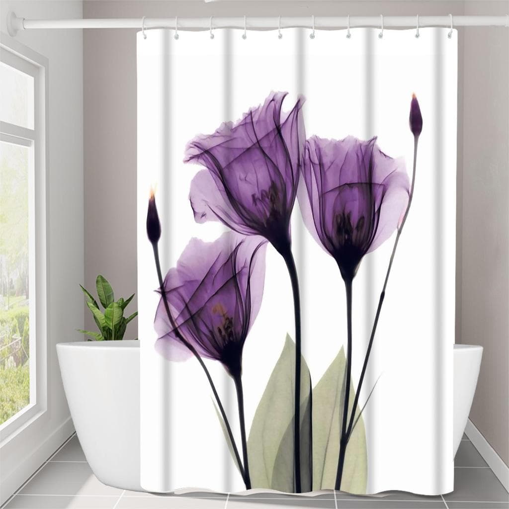 Rèm nhà tắm chống thấm nước DUYHUE, kích thước 1m8 x 1m8 chất liệu vải chống thấm