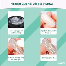 Gel Thủy Tinh, Gel Vẽ Nổi Vinimay 5gram Nail Bảo An 8