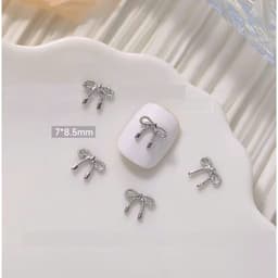 Charm Nơ Sắt To Hót Trend Hàn Quốc Nail Bảo An 8