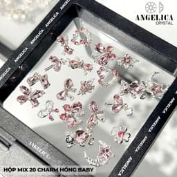Sét Charm Đá Siêu Sáng 20 Viên Đựng Trong Hộp Hót 4