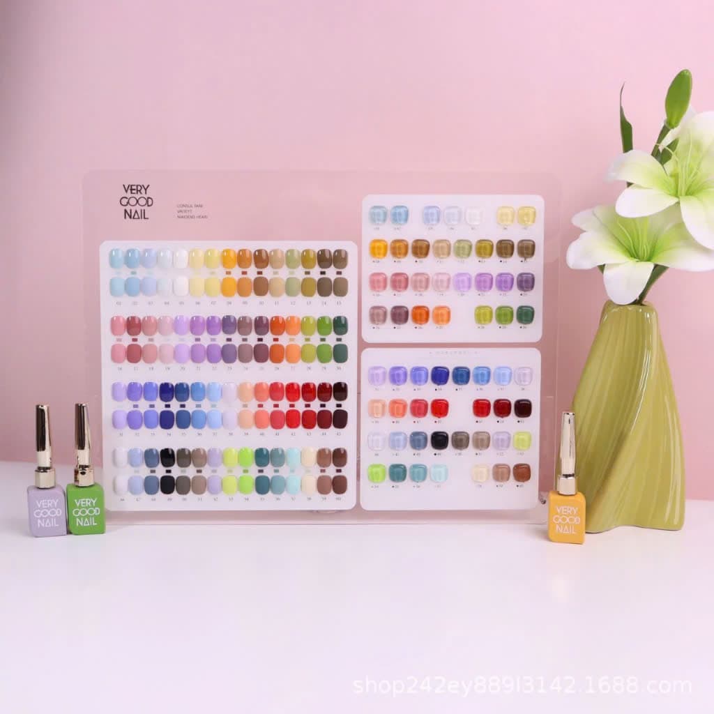Set sơn gel Very Good Nail 60 màu nắp vàng tone màu Hàn Quốc