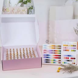 Set sơn gel Very Good Nail 60 màu nắp vàng tone màu Hàn Quốc 6
