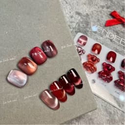 Sét sơn Mắt Mèo Vendeeni 4 màu ( Tông Đỏ ) tặng bảng màu Siêu Đẹp Nail Bảo An 1