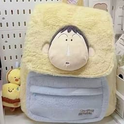 Ba lô sang trọng hoạt hình dễ thương của Nhật Bản Crayon Shin-Chan Dumb Ba lô dung tích lớn 4
