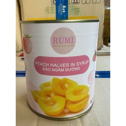 Đào Ngâm Rumi  820gr/Hộp.date xa 2027 2