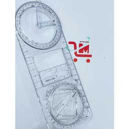 Lẽ 1 Cây Thước Kẻ Đa Năng/Thước Kẻ 360 Độ Tiện Lợi, Trong Suốt, Vẽ Nhiều Hình Khác Nhau Trong Mọi Việc, Chất Lượng Tốt 4
