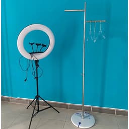 Kệ Treo Quần Áo Chụp Ảnh Inox, Sào LiveStream Inox 7