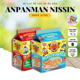 Mì Mug - Mì chú hề Anpanman Nissin Nhật cho bé ăn dặm 6