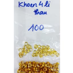 Khoen mắt cáo ore Chất liệu đồng thau không gỉ Nhiều size 3mm - 20mm Bịch 100 cái có long đền Phụ liệu may mặc 4