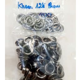 Khoen mắt cáo ore Chất liệu đồng thau không gỉ Nhiều size 3mm - 20mm Bịch 100 cái có long đền Phụ liệu may mặc 8