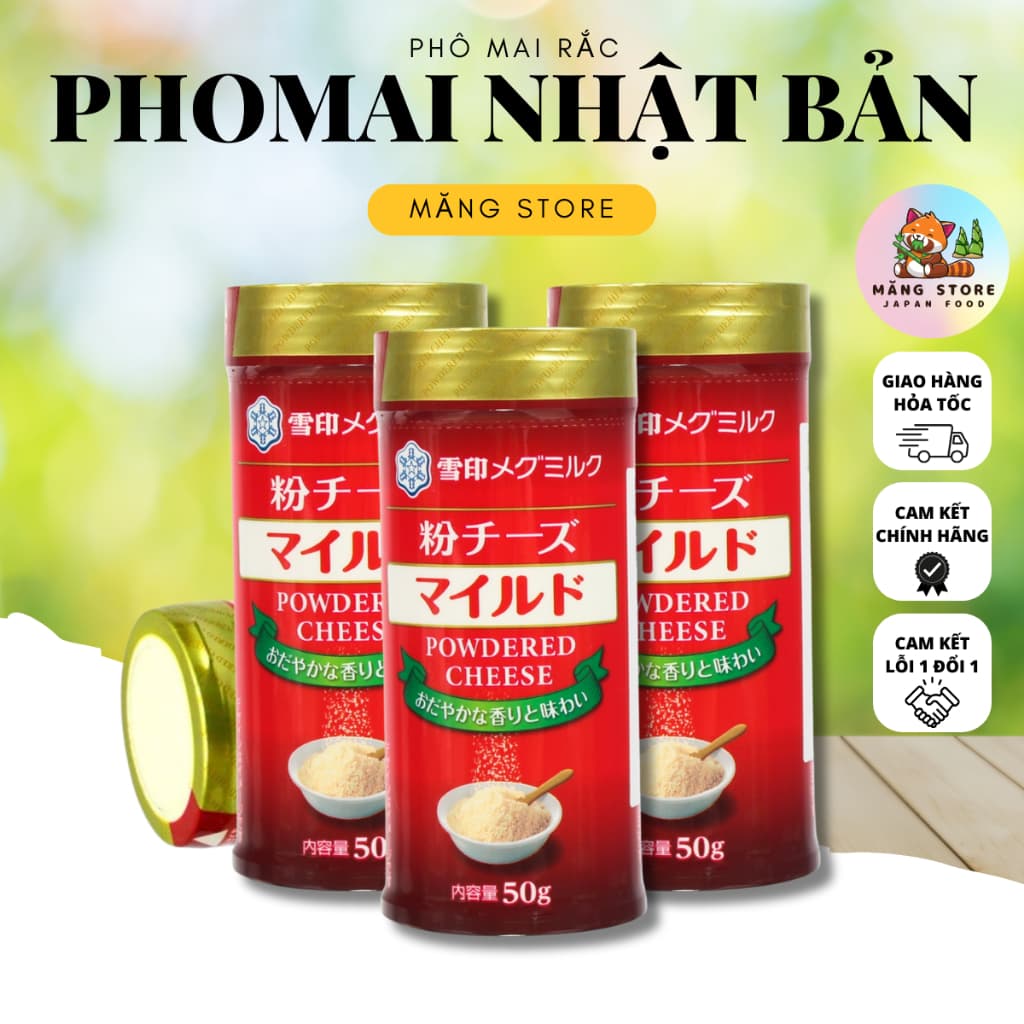 [HSD 13/12/2025] Phô mai Phomai rắc Meg 50g cháo cho bé từ 6M Nhật Bản
