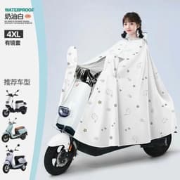 Áo Mưa Trong Suốt  Họa Tiết Mèo - Áo Mưa Cánh Dơi Chất Liệu PVC Dày Dặn Cao Cấp 4