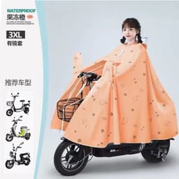 Áo Mưa Trong Suốt  Họa Tiết Mèo - Áo Mưa Cánh Dơi Chất Liệu PVC Dày Dặn Cao Cấp 2