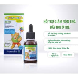 Siro FITOBIMBI GAS Hỗ Trợ Giảm Nôn Trớ, Đầy Hơi, Chướng  Bụng, Kho Tiêu Cho Bé Chai 30ml 5