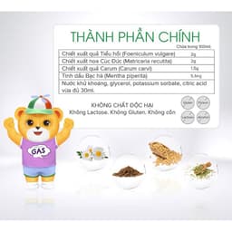 Siro FITOBIMBI GAS Hỗ Trợ Giảm Nôn Trớ, Đầy Hơi, Chướng  Bụng, Kho Tiêu Cho Bé Chai 30ml 6