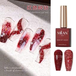 Sét Sơn gel nhũ flash MILAN 4 màu chính hãng Siêu Sáng Mẫu Mới 2025 6