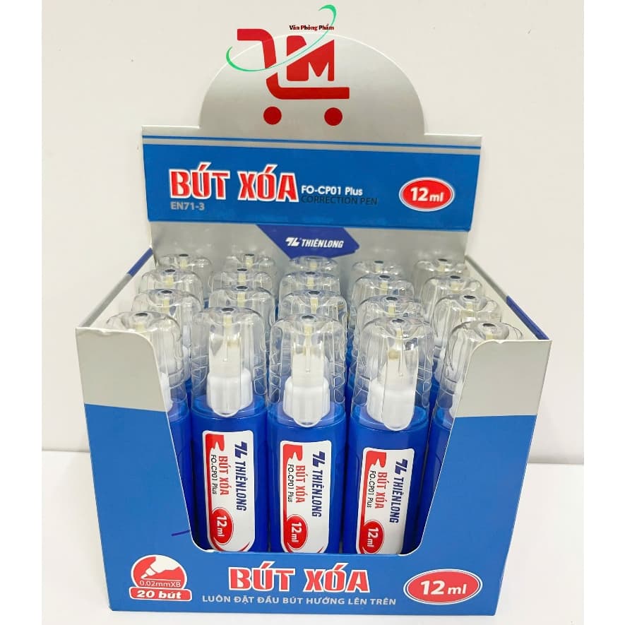 Bút Xoá Nước FO-CP01 Plus Thiên Long/ Bút Xoá Không Độc Hại, Nhanh Khô, Bút Xoá Chính Hãng Thiên Long, Chất Lượng Tốt